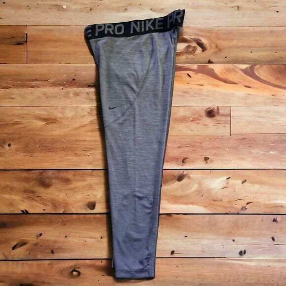 NWOT NIKE PRO TIGHT  (L) Gunsmoke/Heather/Black/Black - Picture 3 of 7